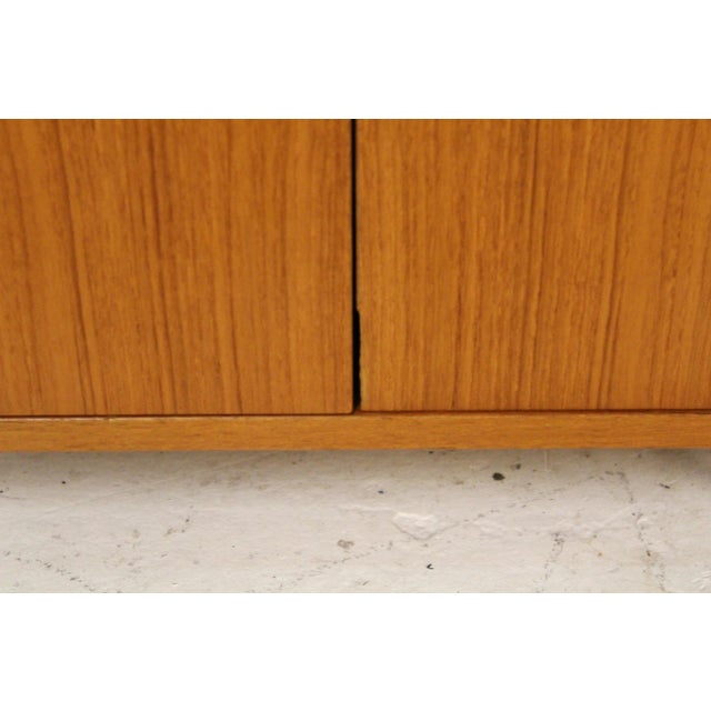 Mid 20th Century Danish Teak Nightstand With Cabinet Doors and Shelf For Sale - Image 12 of 17