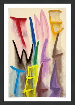 Cb Hoyo, Time Will Tell, Framed Hand Signed Silkscreen, 2020