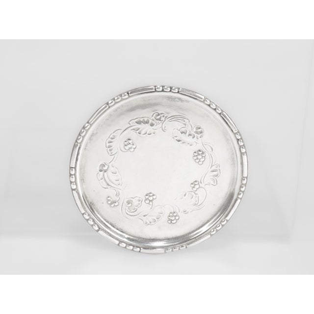 Early 20th Century Georg Jensen Sterling Silver Ornamental #51 Butter Pats - Set of 6 For Sale - Image 12 of 14