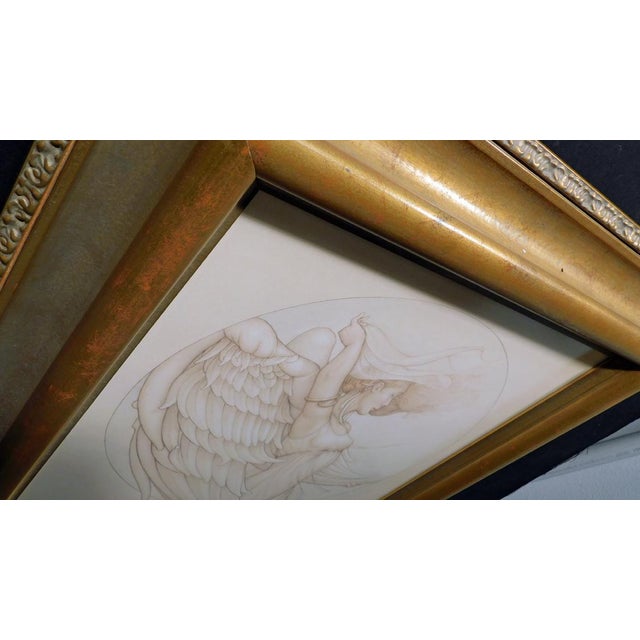 Michael Parkes "Winds of Change" Archival Inks Printed on Vellum Hand Signed For Sale - Image 4 of 8