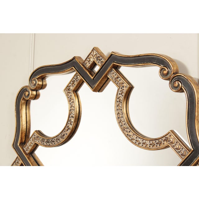 Italianate Parcel Gilt and Black Geometric Wall Mirror Chairish