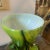 Carlo Moretti A 1970s Carlo Moretti Space Age Green, Brown and Black Opaline Vase For Sale - Image 4 of 11