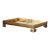 Matthew Izzo Home Julian Gold Leaf Greek Key Base Tray With Inset Mirror For Sale