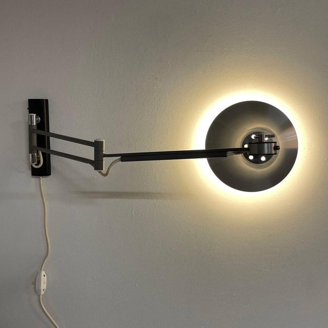 Adjustable Wall Lamp Nx 230e/00 in Chrome by Philips, 1960s For Sale - Image 6 of 15