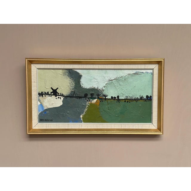 Hans Osswald, Kvarnvägen, 1950s, Oil Painting on Canvas, Framed For Sale - Image 5 of 18