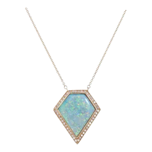 Early 21st Century Paul Peterson Lightning Ridge Opal Necklace