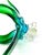 1980s Monumental Canadian Chalet Mid-Century Art Glass Stretch Sculpture, Green & Blue, 29" For Sale - Image 5 of 9