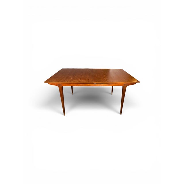 Mid-Century Modern Scandinavian Danish Extendable Teak Dining Table, 1960s For Sale - Image 11 of 11