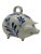 Blue Vintage Blue and White Delft Style Ceramic Pig Piggy Bank For Sale - Image 8 of 9