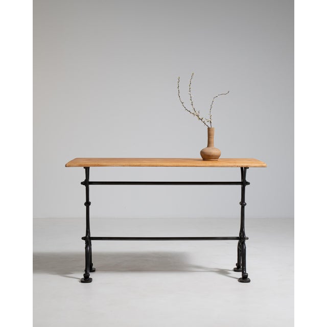 Cast Iron Bistro Table, Antique, France, Early 20th Century For Sale - Image 15 of 15