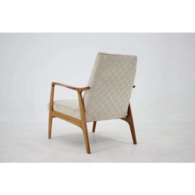 Organic Oak Armchair, Czechoslovakia, 1970s For Sale - Image 3 of 9