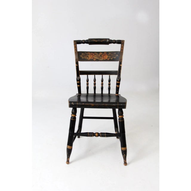 Vintage Hitchcock Stencil Chair For Sale - Image 4 of 12