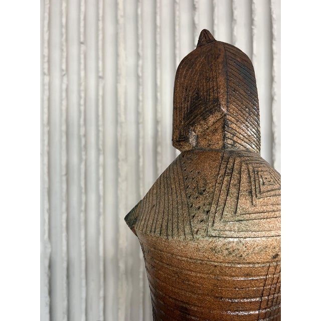 Large Sculptural Ceramic Chess Set from Maria Kenarova, Set of 32 For Sale - Image 16 of 18