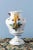 French Floral Faience Double-Handle Vase, 18th Century For Sale - Image 3 of 11