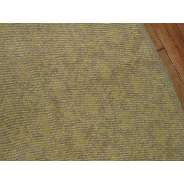 Mid-Century Modern Gray Vintage Turkish Konya Runner - 3'4" x 6'5" For Sale - Image 3 of 6