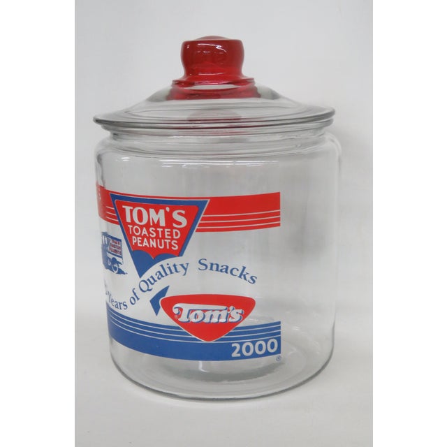 American Toms Toasted Peanuts Lidded Glass Jar Extra Large 75th Anniversary Edition 4983b For Sale - Image 3 of 11