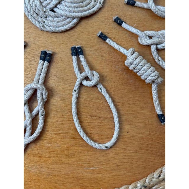 Vintage Nautical Rope Knot Wall Sculpture, 1970s For Sale - Image 9 of 12