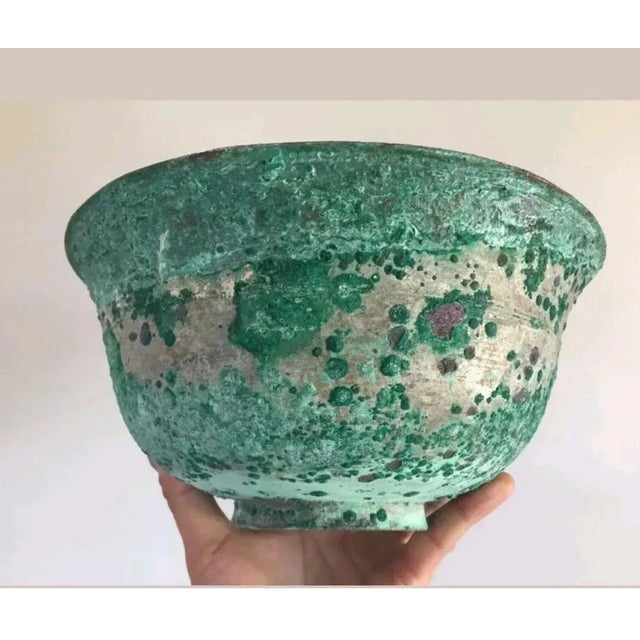 Antique Shipwreck Bronze Chinese Bowl For Sale - Image 4 of 7