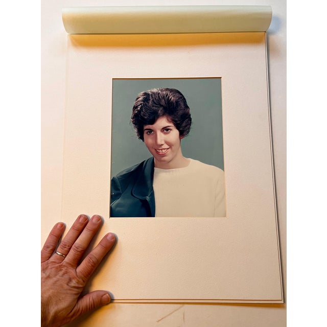 Black 1970's Color Photo: Portrait in the style of Thomas Ruff - Artist Unknown For Sale - Image 8 of 10