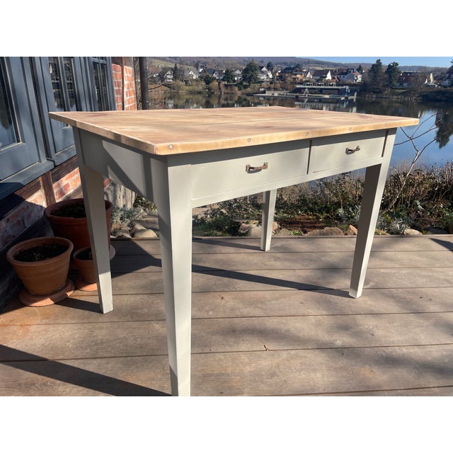 Antique Table in Fir, 1890s For Sale - Image 5 of 15