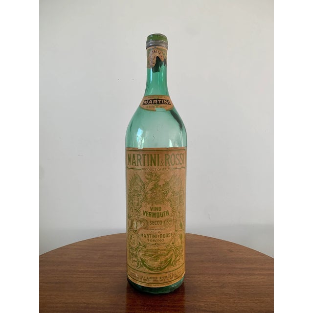 Mid-20th Century Extra Large Martini & Rossi Vermouth Glass Bottle For Sale - Image 13 of 13