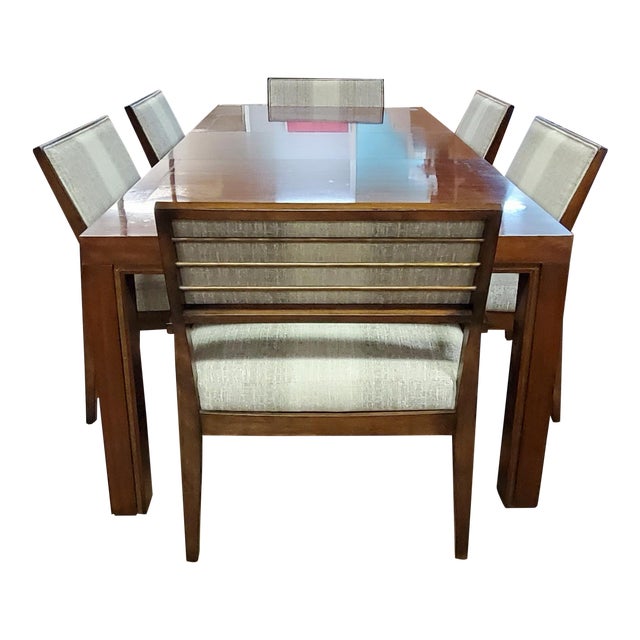 Henredon Furniture Venue Walnut Mid-Century Modern Dining ...