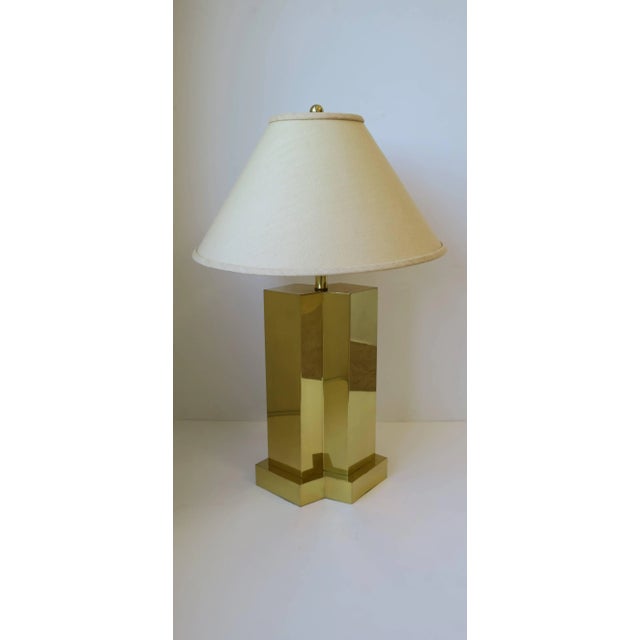 1970s Modern Brass Desk or Table Lamp, Circa 1970s For Sale - Image 5 of 13