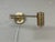Modern Brass-Tone Swing Arm Wall Lamp For Sale - Image 4 of 10