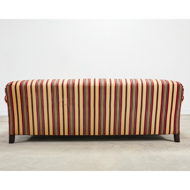Ralph Lauren Home "Bel Air" Striped Velvet Sofa 8 Ft Usa 2008 For Sale - Image 16 of 18