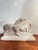 Cream Art Deco Sculpture of Two Running Horses by Diaz, France, 1920 For Sale - Image 8 of 12