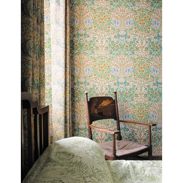 English Morris & Co Blackthorn Wallpaper in Spring For Sale - Image 3 of 3