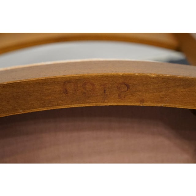 High End Vintage Maple MCM Mid Century Modern Inspired Contemporary Dining Arm Chair For Sale - Image 9 of 9