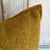 Custom wool blend accent pillow with down insert Color: Ocre which is a dijon french mustard colored nubby boucle style...