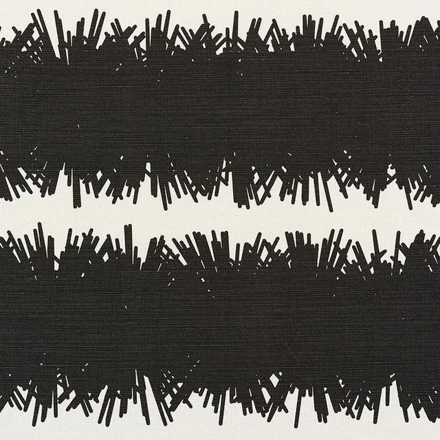 Schumacher X Studio Bon Bang Fabric in Black For Sale