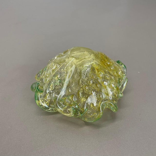 Murano Glass Flakes Bowl or Ashtrayby Barovier & Toso, Italy, 1970s For Sale - Image 13 of 17