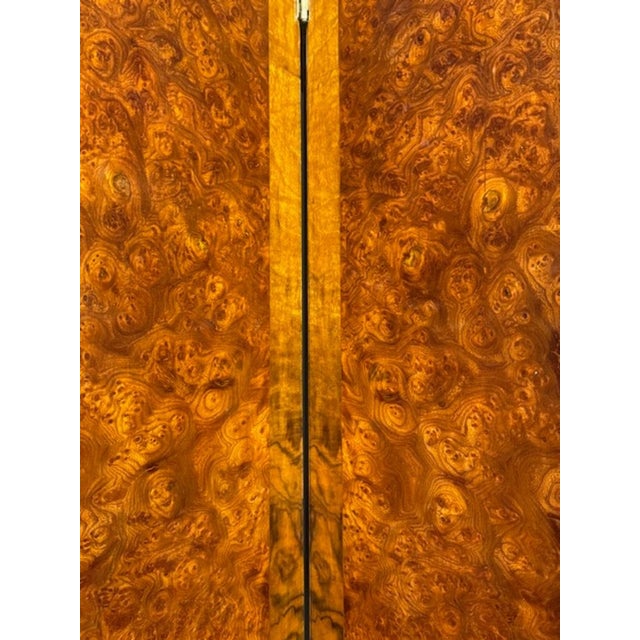 Mid 20th Century Art Deco Style Walnut Screen With 6 Panels For Sale - Image 5 of 6