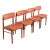 Finn Juhl Style Danish Modern Sculpted Teak Dining Chairs, Set of Four For Sale