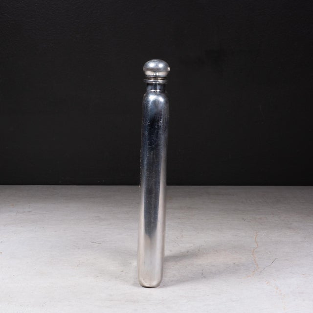 Vintage Concord English Pewter Hip Flask Sheffield, England c.1950 For Sale - Image 4 of 8