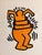 Keith Haring School, Cup Man, Oil on Canson paper, 1992. Nice Ornate Wood Frame. Original painting. Nice color and...
