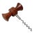 Mid Century Modern Teak Handle Cork Screw Bottle Opener For Sale