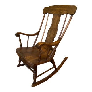 Antique Boston Style Rocking Chair For Sale