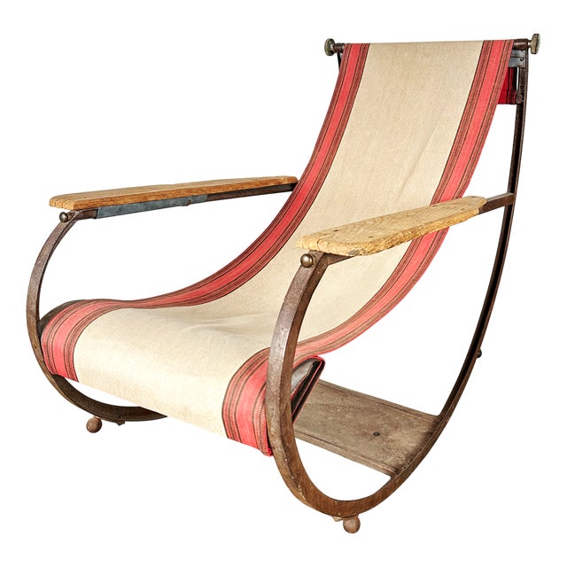 Rocking Chaise Longue, 1930s For Sale