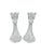 Glass Vintage DePlomb 24% Lead Crystal Candlestick Holders - Set of 2 For Sale - Image 7 of 12