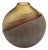 Sandblasted Black Cased Glass Vase For Sale