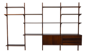Vintage Danish Santos Rosewood Modular Wall Unit by Poul Cadovius for Cado, 1960s