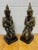 Large Ceramic Mottled Green Buddha’s on Stands- a Pair For Sale - Image 10 of 12