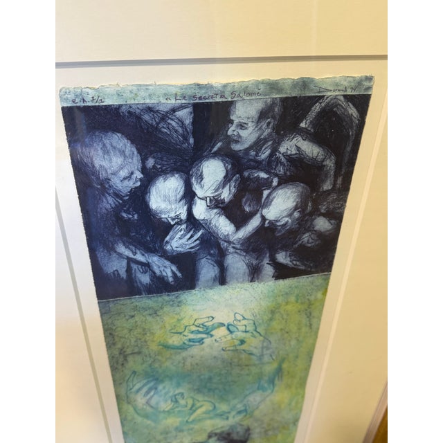 Framed original 29artist addition entitled “Le Secret a Salomé” by Quebec print master artist Richard Durand. The...