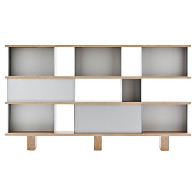 Nuage Shelving Unit in Wood and Aluminium by Charlotte Perriand for Cassina For Sale - Image 13 of 13