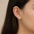 Gold Pear-Cut Moissanite Lutus Flower Earrings Studs, Silver, Gold, Pair For Sale - Image 8 of 8