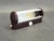 Glass Art Deco Czech Bakelite and Milky Glass Wall Light, 1940s For Sale - Image 7 of 8